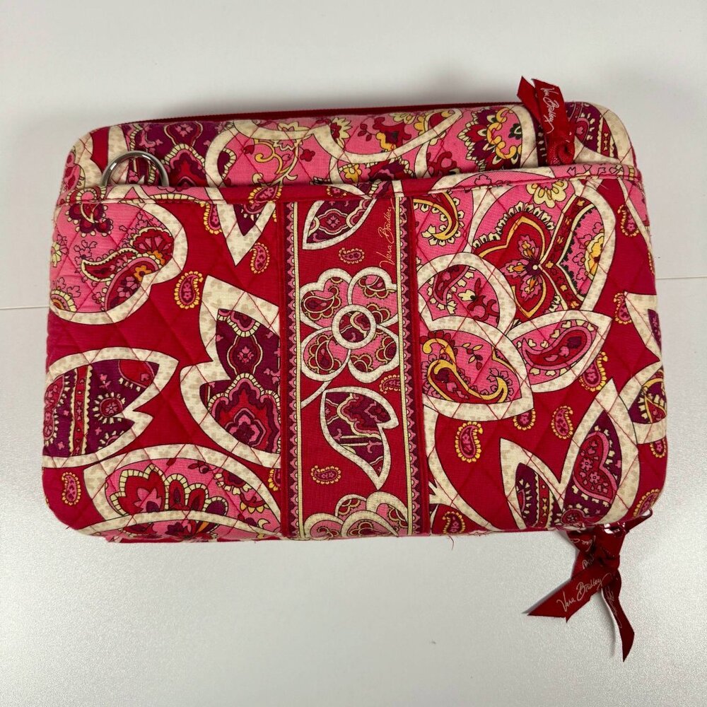 Vera Bradley Red Floral Hard Shell iPad Tablet Bag Case